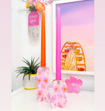 Wavy Daisy acrylic candle holders