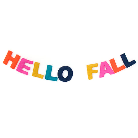 Hello Fall Felt Garland
