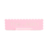 The woMAN acrylic desk name plate