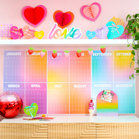 Ombre wall calendar