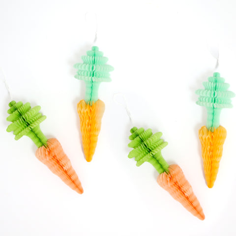 Honeycomb Carrot Decorations