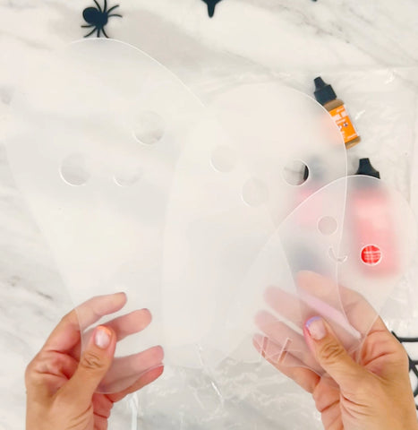 Clear Acrylic Ghost Decorations