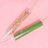 Acrylic sprinkle filled rolling pin