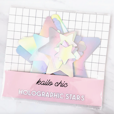 iridescent star giant paper confetti