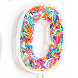Sprinkle Number Acrylic cake toppers