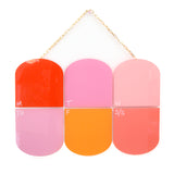 Pink and Orange Acrylic Hanging Dry Erase memo board