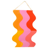 Wavy Geo hanging acrylic dry erase memo board