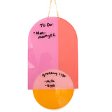 Abstract Geometric Hanging Acrylic Wall Art and Memo Board