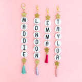 Friendship Bracelet Acrylic Purse Charm
