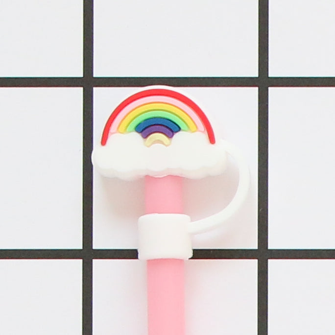 Straw Toppers — Milky Rainbow Deco