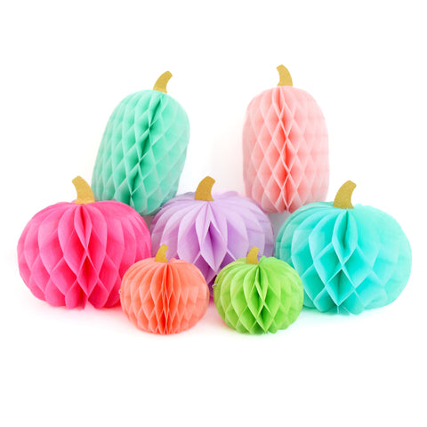 Honeycomb Rainbow Mini Pumpkins