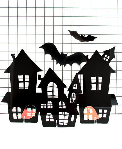 Acrylic Haunted House Set  - Black