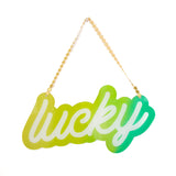 Green Gradient Lucky Acrylic Wall Art
