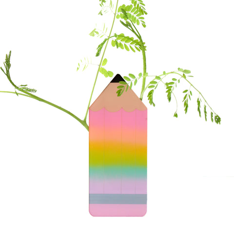 Rainbow Gradient Pencil Standing Propagation Planter