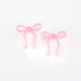 Mini Acrylic Bow Stud Earrings