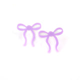 Mini Acrylic Bow Stud Earrings