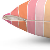 Rainbow Stripe Throw Pillow