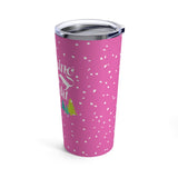 Making Spirits Bright Pink Christmas Stainless Steel 20oz Tumbler