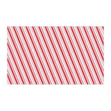 Red Candy Cane Striped Christmas Tea Towel