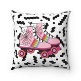 Spider Web Roller Skates Halloween Throw Pillow Case -No Insert