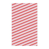 Red Candy Cane Striped Christmas Tea Towel