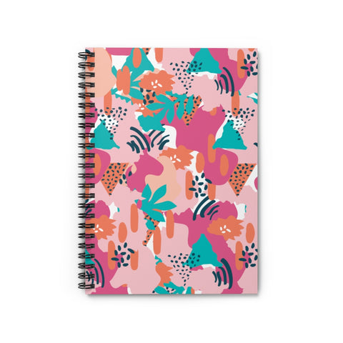 Modern Tropical Spiral Notebook - Ruled Line