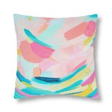 Rainbow Abstract Art Outdoor Pillows