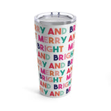 Merry and Bright Stainless Steel Tumbler