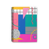 Pink Totally 80's Spiral Notebook - Ruled Line