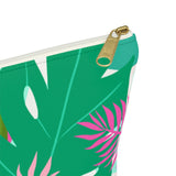 Tropical Palm Leaf Zipper Pouch
