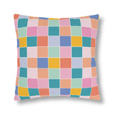 Pastel Grid Outdoor Pillows