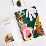 Abstract Forest Print Notebook - Ruled Line