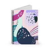 Bold Pastel 80's Abstract Notebook - Ruled Line