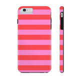 Red and Pink Stripe Phone Case