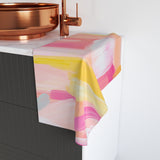 Pink Abstract Hand Towel