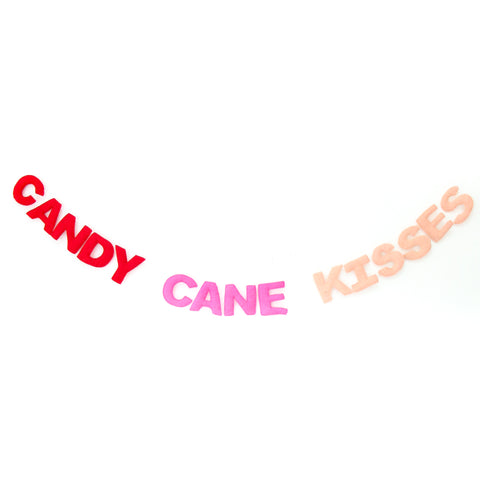 Candy Cane Kisses Garland