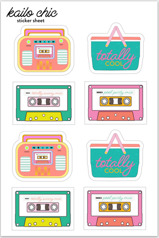 Totally 80's Vinyl Stickers – Kailo Chic