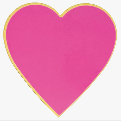 Pink Heart Plates for Valentine's Day