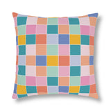 Pastel Grid Outdoor Pillows