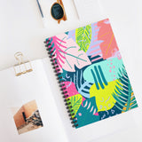 80s Tropical Patterned Notebook - Ruled Line