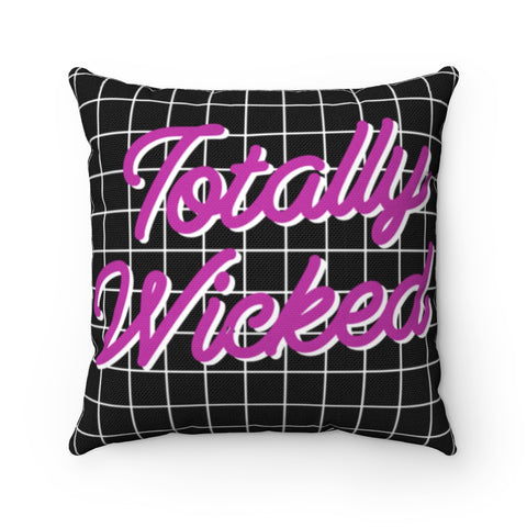 Totally Wicked Neon Halloween Throw Pillow