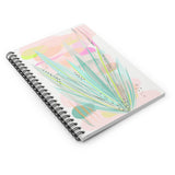 Abstact Aloe Plant Notebook - Ruled Line