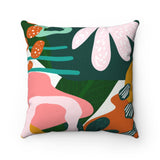 Abstract Forest Throw Pillow