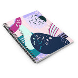 Bold Pastel 80's Abstract Notebook - Ruled Line