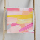 Pink Abstract Hand Towel
