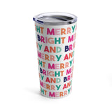 Merry and Bright Stainless Steel Tumbler