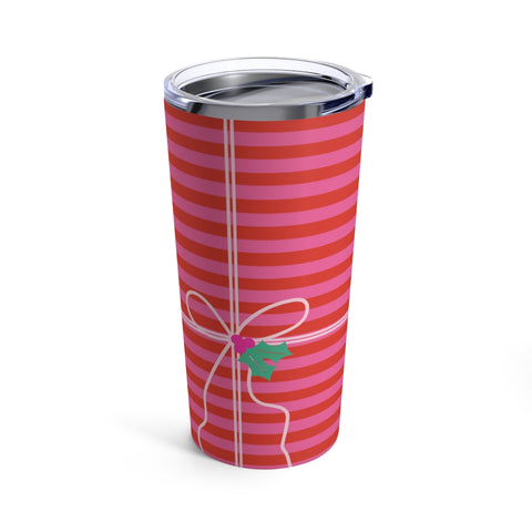 Red and Pink Present Stainless Steel Tumbler