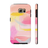 Pink and Yellow Abstract Phone Case