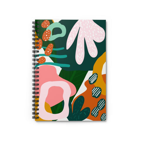 Abstract Forest Print Notebook - Ruled Line