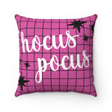 Hocus Pocus Pink Halloween Pillow